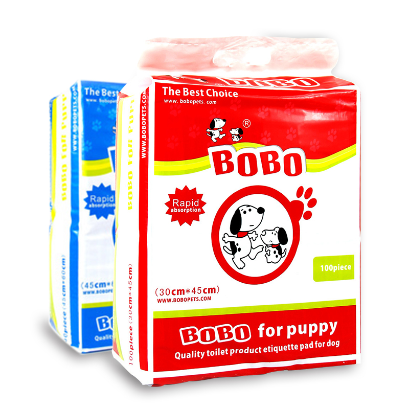 BOBO flat toilet with pet diapers large small urine pad strong water absorption