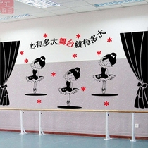 Childrens dancer Music Dance art training room Window decoration stickers Dance classroom Glass door wall Stickers