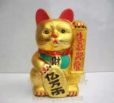 2012-5-2 = 31cm high super lucky cat golden cat Dongyang city, Zhejiang province plaster mold