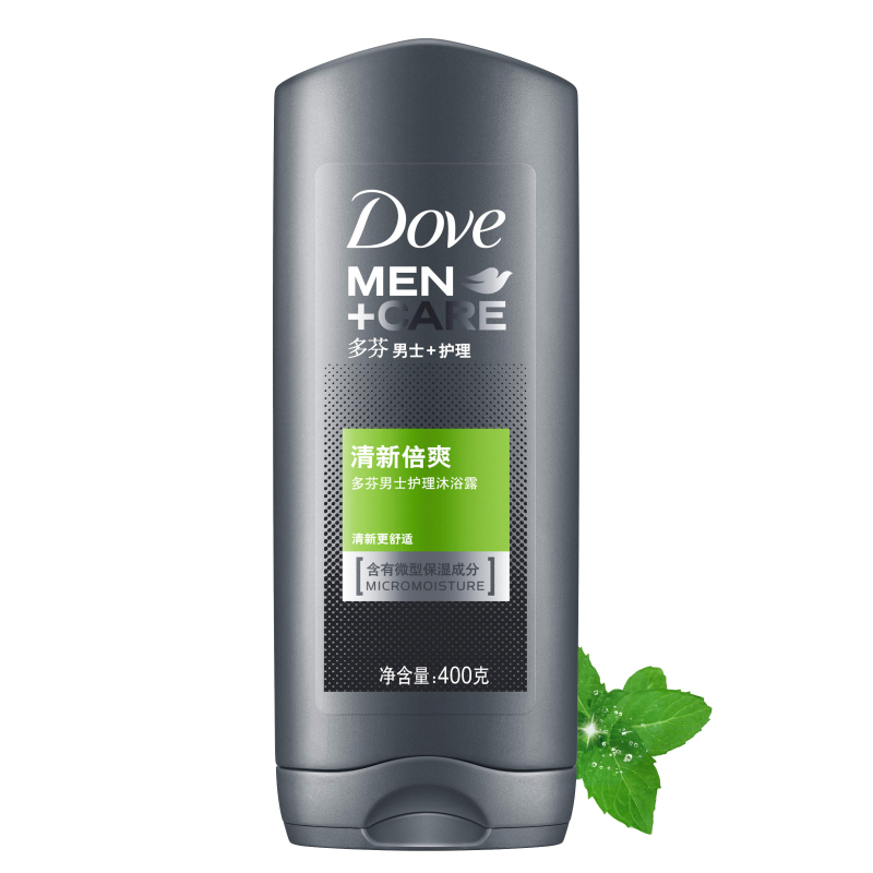 【天猫超市】Dove/多芬男士护理 清新倍爽 沐浴露 400g沐浴乳