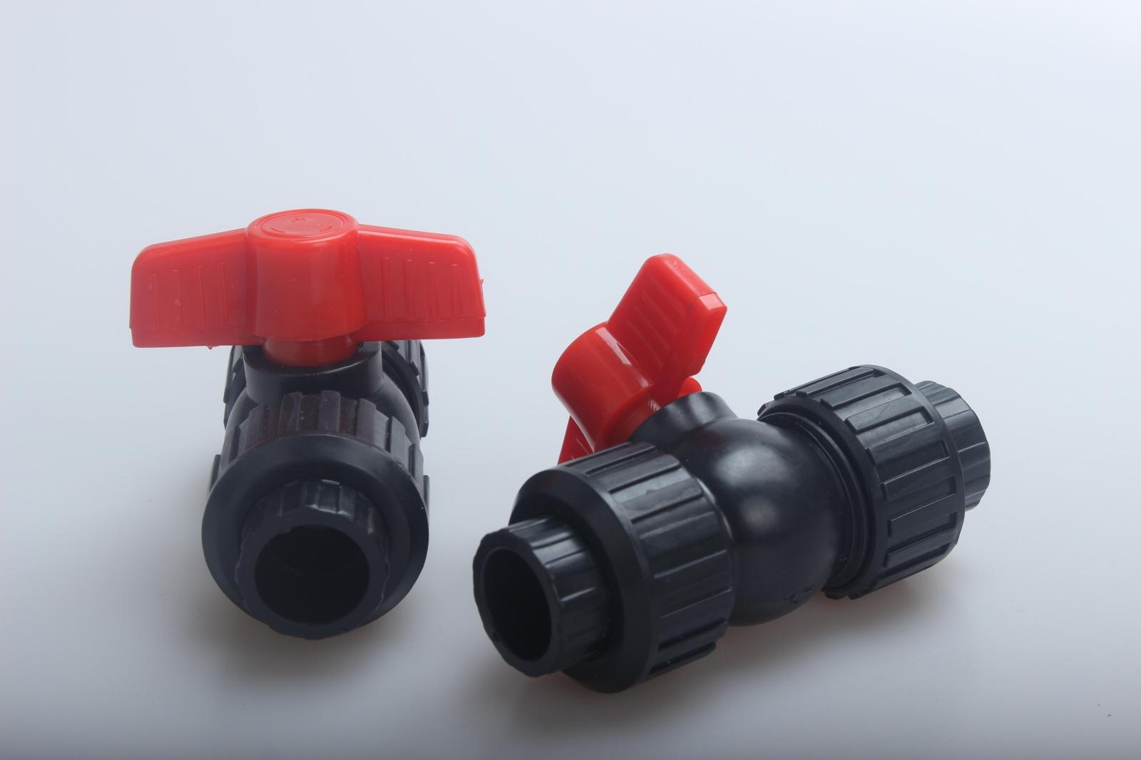 HDPE20 25 double live ball valve 32 live ball valve HDPE pipe fittings 40PE ball valve water supply pipe fittings