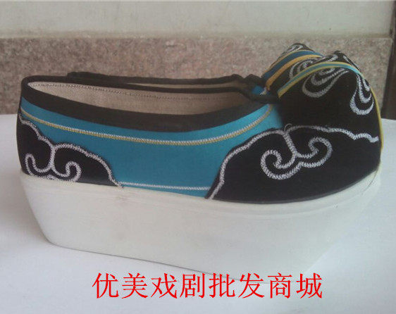 Ancient men's shoes drama Xiaozu boots Huang Mei drama Shoes clouds - skull shoes theatre - softer