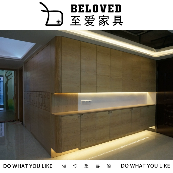 [BOKA] Nhà máy Shantou tùy chỉnh tủ quần áo gỗ rắn tủ quần áo áo choàng cửa trượt tủ quần áo toàn nhà tùy chỉnh nội thất - Buồng