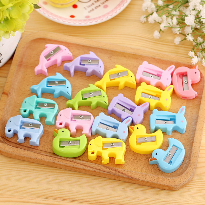 Duck Elephant Rabbit Dolphin Pencil Sharpener Various Modeling Student Pencil Sharpener Pencil Sharpener Pencil Sharpener