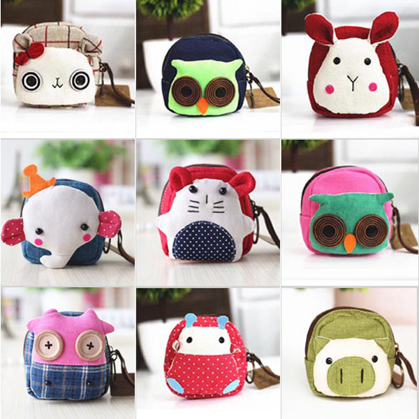 Exploits cute Korean version hand held cartoon cloth Zero Wallet Woman with Canvas Mini Coin Key Pouch