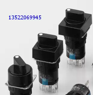 AS6-H imported Japanese idec and spring AS6H-2Y1C selector switch AS6H-2Y1C rectangular 16mm