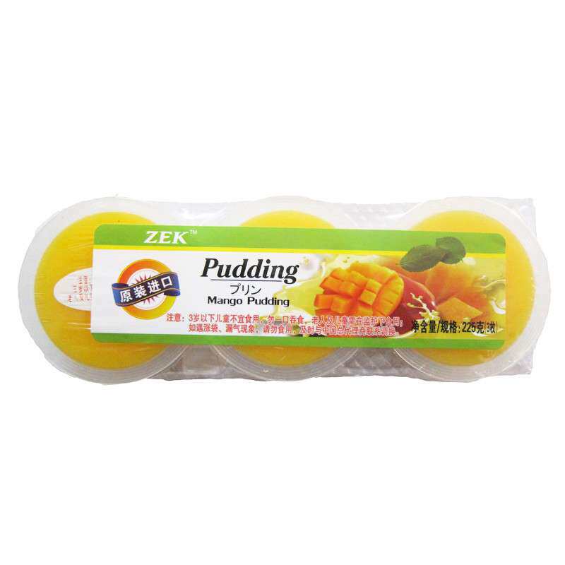 【苏宁易购】ZEK芒果味果冻225g(75g*3)