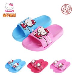 Free shipping hellokitty Katie Children's slippers Summer girl baby slippers Parent -child home sandals