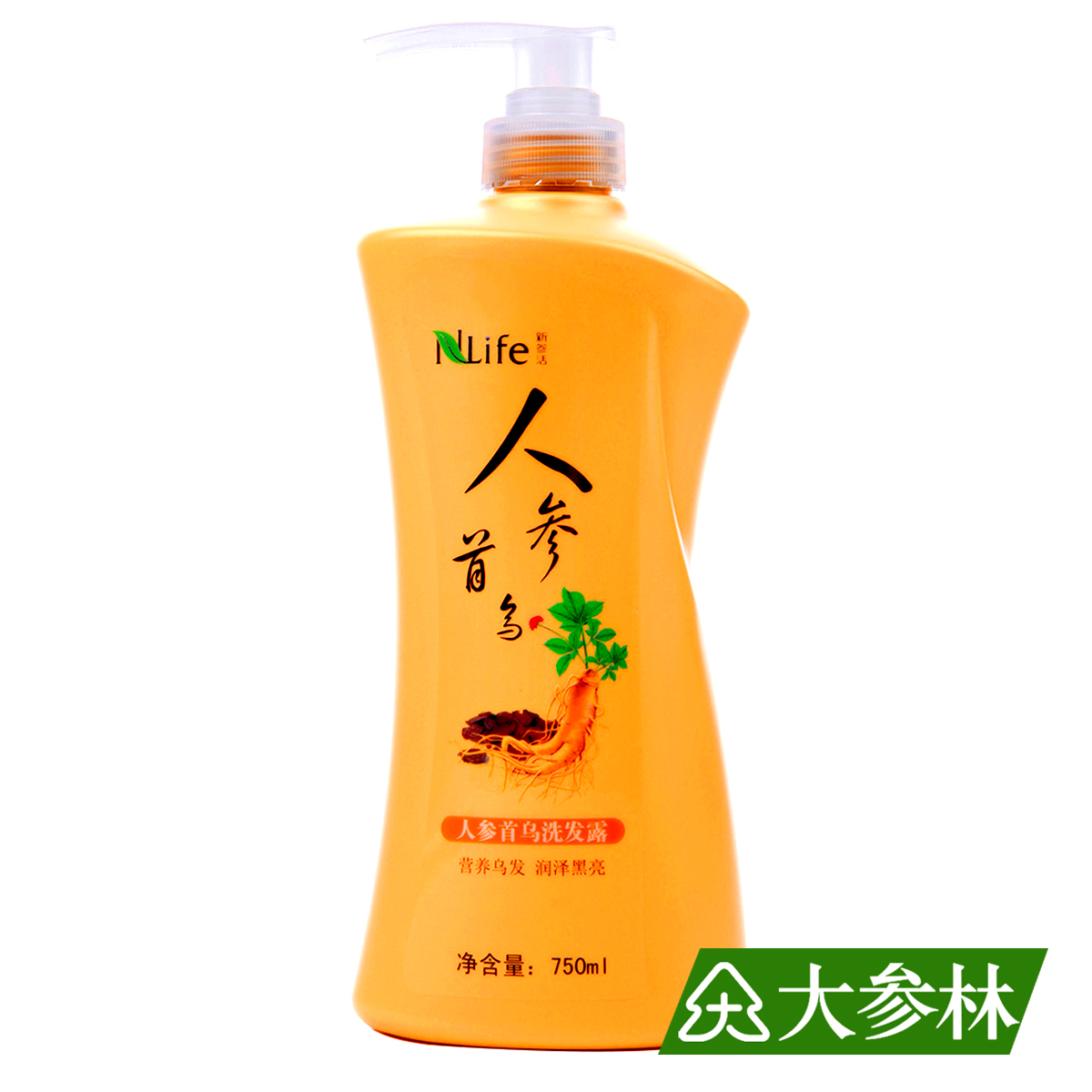 【买一送一 送护发素】新参活人参首乌洗发露750ml 新旧包装随发