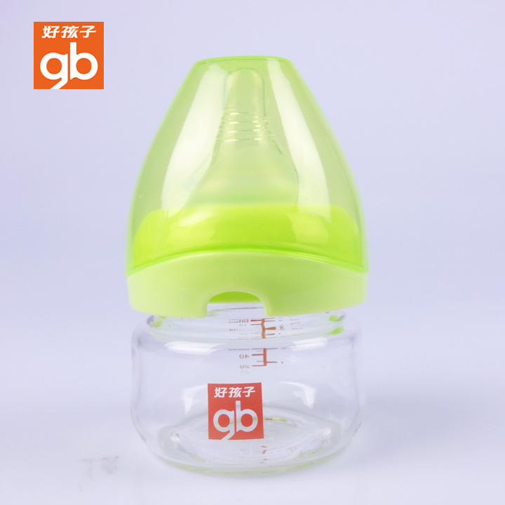 好孩子母乳实感宽口径玻璃奶瓶 新生儿出生宝宝60ml配慢流量奶嘴