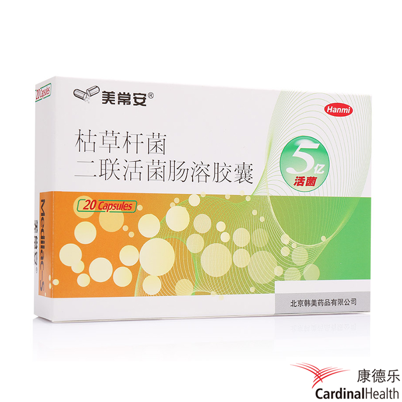 美常安 美常安 枯草杆菌二联活菌肠溶胶囊 250mg*20粒/盒