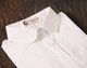 Han Suoyi 2018 áo sơ mi trắng cotton nữ dài tay vuông cổ áo nghệ thuật nhỏ mới chạm đáy áo sơ mi Han Fan 	áo sơ mi nữ kẻ sọc dài tay	 Áo sơ mi dài tay