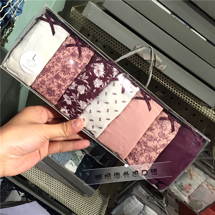 Women secret women secret lady 7 pieces of underwear cotton skin comfortable