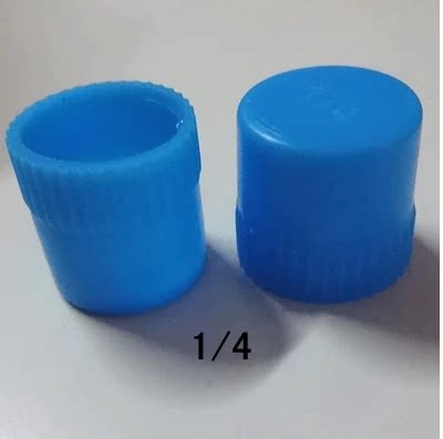 Plastic thread protective sleeve inner hole 14 blue protective cap 2 points Transparent plastic cap protective cap cover nut