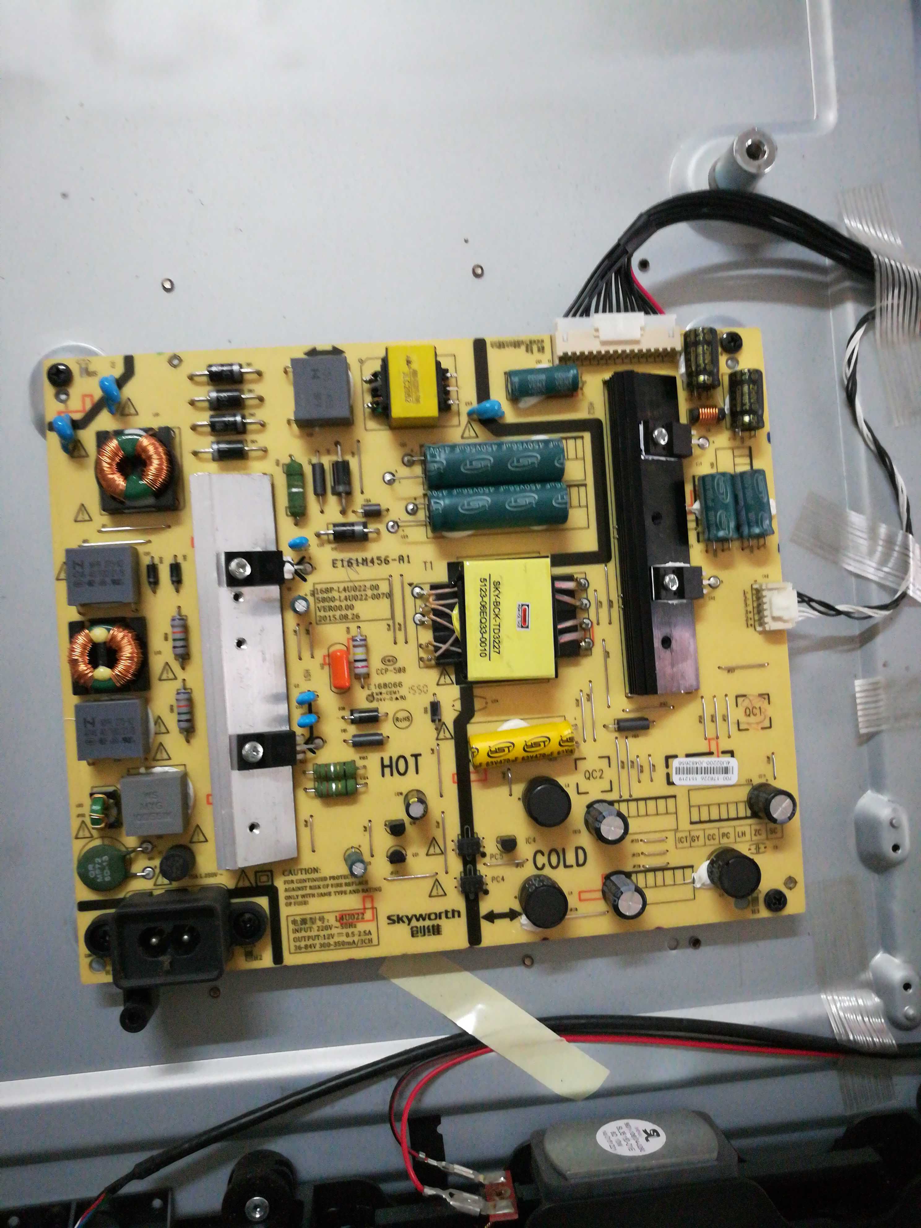 Original Skyworth 168P-L4U022-00 01 Power Board 5800-L4U022-0070 0000 0110