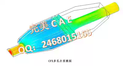 CFX porous media simulation of gas-solid two-phase flow free surface flow simulation object winding analysis