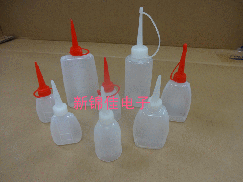 Plastic Alcohol Bottle with cover Glue Bottle Squeeze Glue Bottle Small Oil Jug Flat Oil Pot 20 35ML 50100 ml