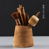 Qiu Teng Cafei Six -Piece Set Tea Tea Camer Tea Spoon кунг -фу чайная церемония пакет бамбука камера чай шесть нежный набор