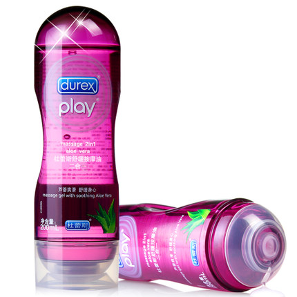 杜蕾斯润滑剂舒缓按摩油二合一 200ml 成人用品女用阴道润滑液yd
