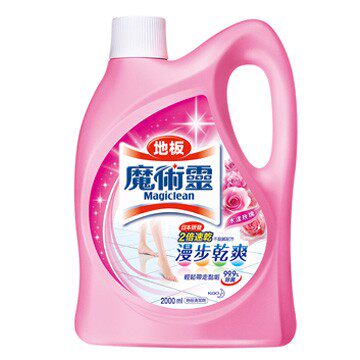 魔术灵 地板清洁剂水漾玫瑰2000ml台湾官网直邮进口