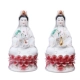 Chiếu sáng nhà ở Biển Đông ngồi gốm sứ sen để gửi tượng phật Guanyin thị trấn Guanyin Bồ tát như đồ trang trí phong thủy Trang trí nội thất