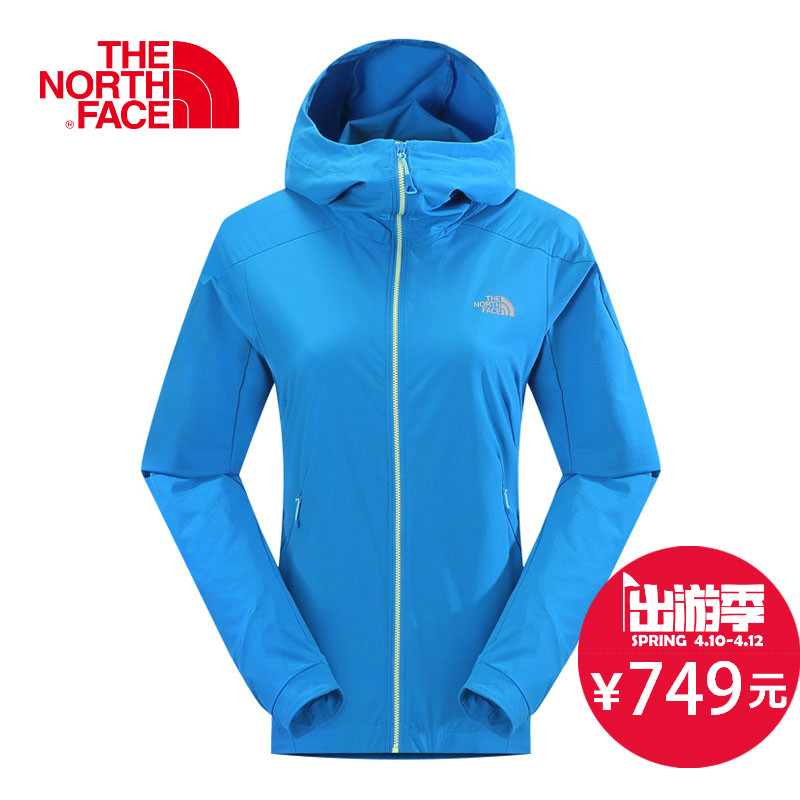 春夏新品 THE NORTH FACE/北面 女款软壳连帽夹克 CFG9