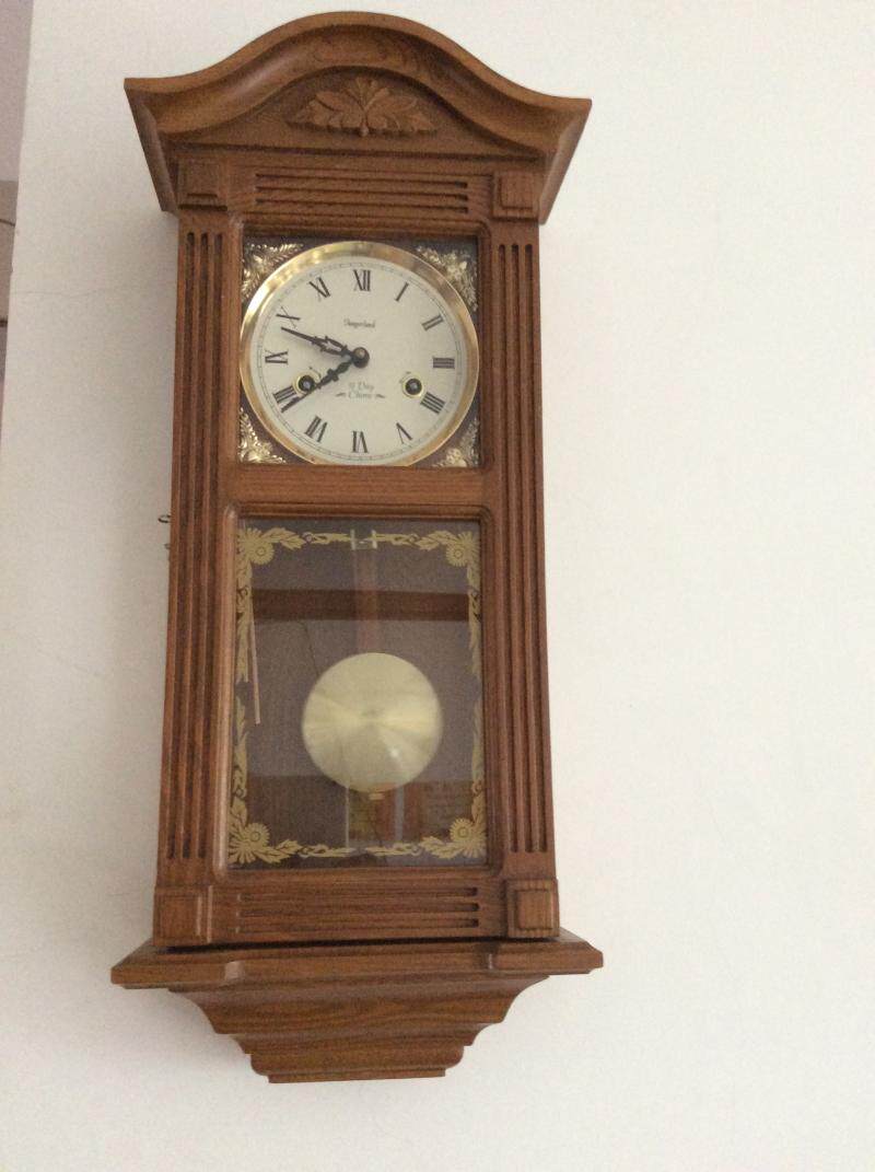 In good condition, returned to Shanghai, 3 5555 mechanical wall clocks, 31 days, Western antique clocks, German antique clocks