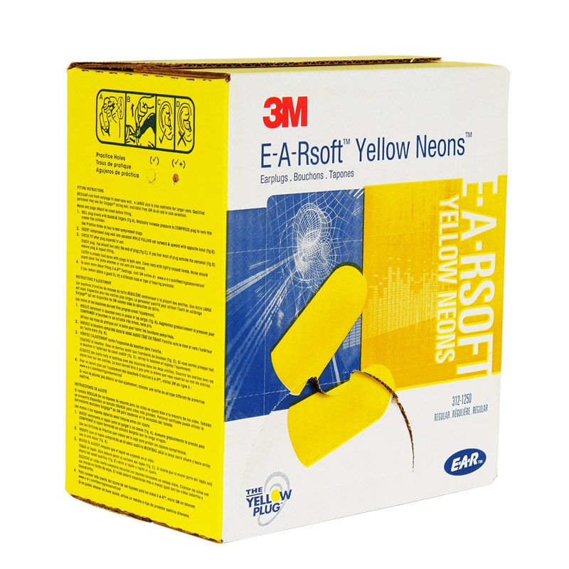 3M 312-1250 Noise Reduction Earplugs anti-noise anti-noise Professional soundproof earplugs sleeping and learning to sleep