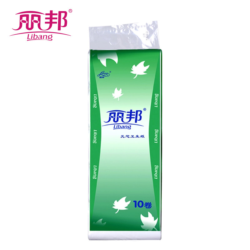 【天猫超市】丽邦 卫生纸巾 亲肤卷筒纸4层1300g/10卷 实心卷纸