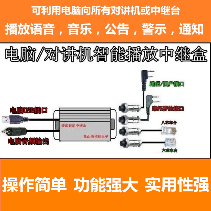 Computer Audio Intercom with Automatic Voice Broadcast, Scheduled Broadcast, Relay Station, Station Logo Playback, and Hospital Call Announcement