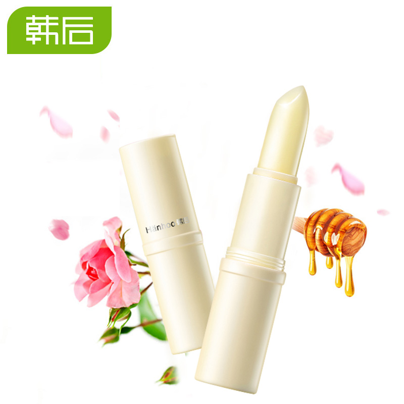 韩后达人保湿玫瑰/蜂蜜润唇膏4g随机1支 补水保湿持久滋润防干裂