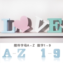 English alphabet office ornaments wedding date brand digital home bedroom decorations creative layout Net Red