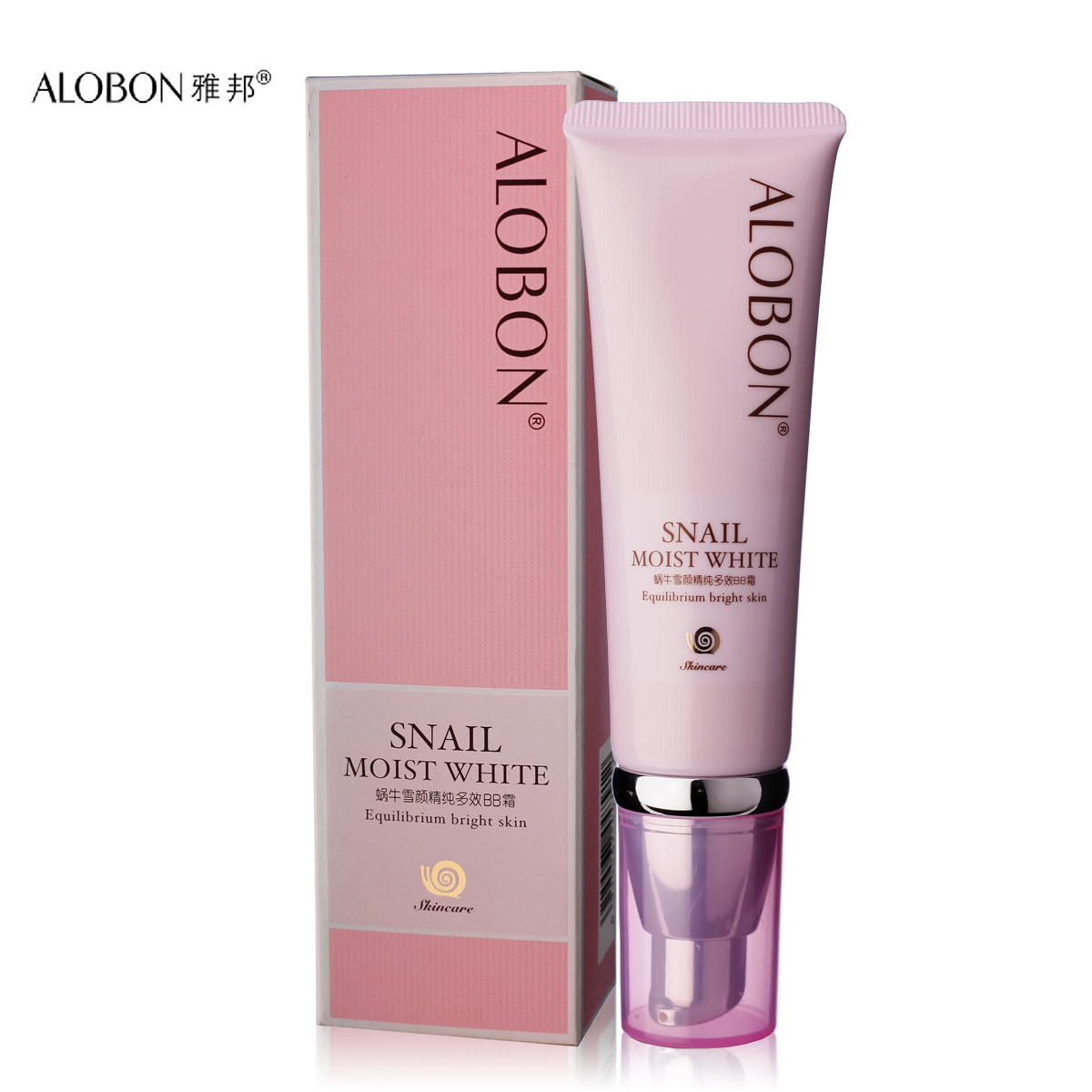 AloBon/雅邦bb霜裸妆保湿美白补水女隔离蜗牛素颜抗皱面霜遮瑕强