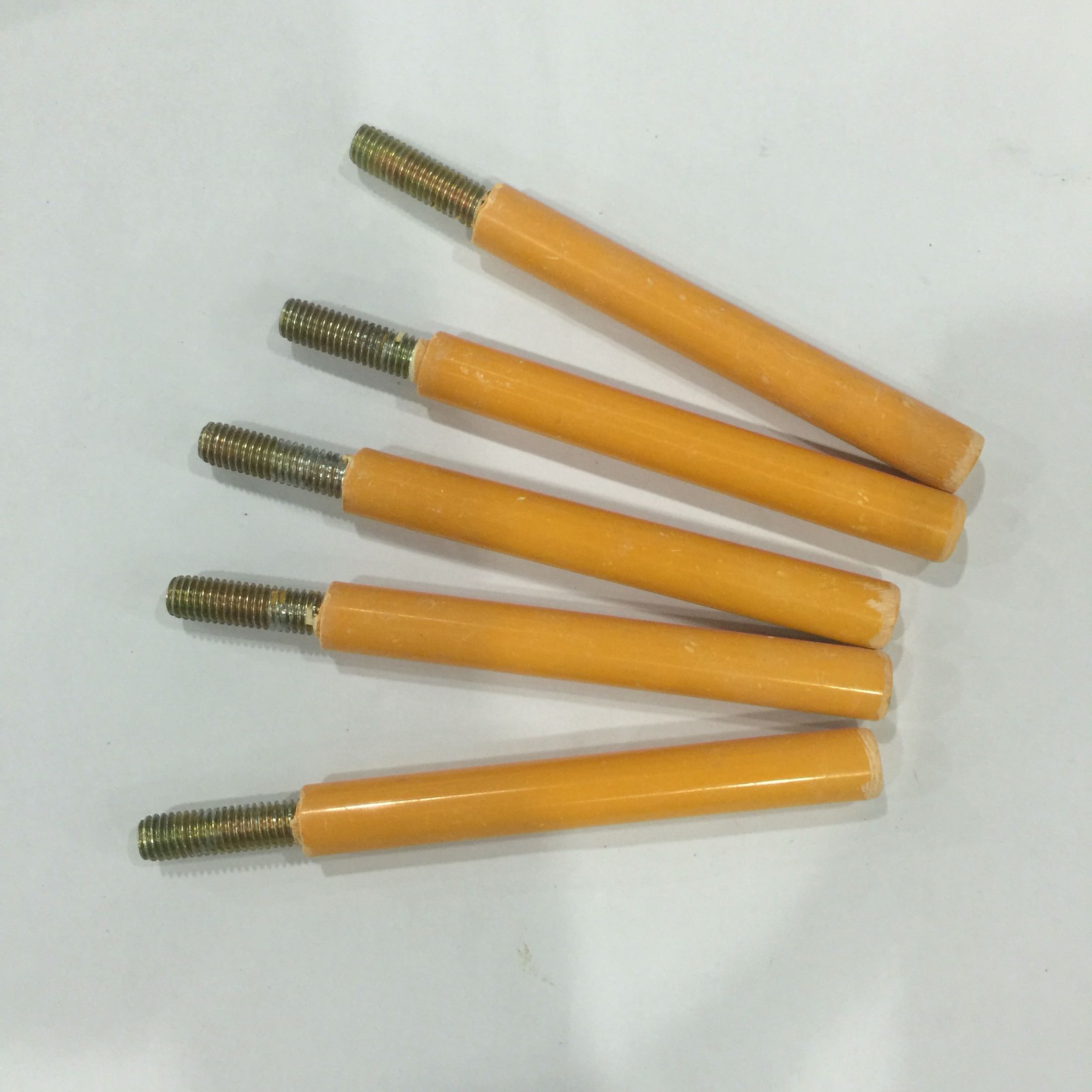 MOTOR BRUSH ROD CARBON BRUSH HOLDER FIXED ROD INSULATED BAKELITE BRUSH ROD DIAMETER 10 12 THREAD 8MM TOTAL LENGTH 120