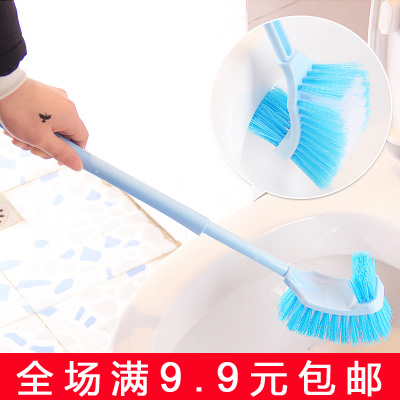Heat the long - handled toilet brush Double - sided to clean toilet bending crevice brush and make - up room floor brush