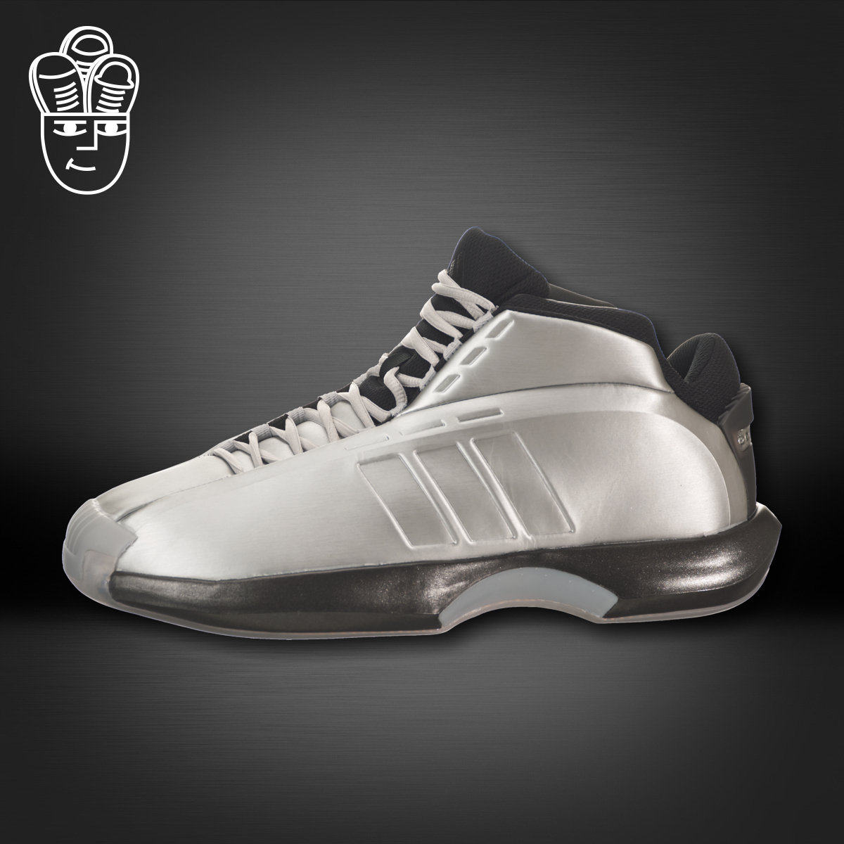 阿迪达斯Adidas Crazy 1男子低帮篮球鞋 经典元年银灰 复古休闲鞋