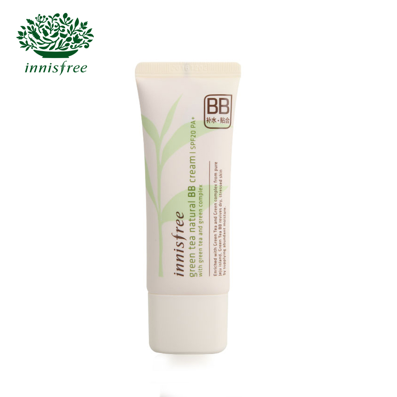 innisfree/悦诗风吟 绿茶自然修容霜防晒遮瑕保湿隔离BB霜