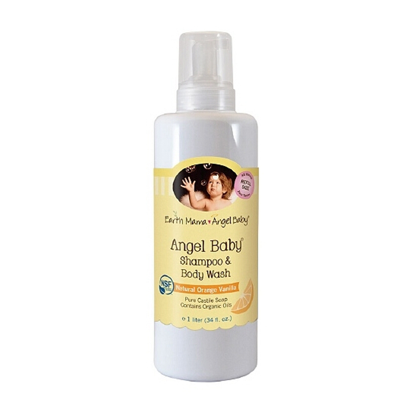 美国Earth Mama Angel Baby天使宝宝洗发沐浴二合一 浴液  1000ml