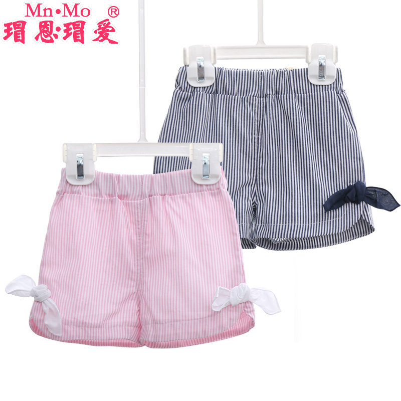 瑁恩瑁爱1-2-3岁2016夏款韩版女宝宝纯棉小短裤婴儿女童外出短裤