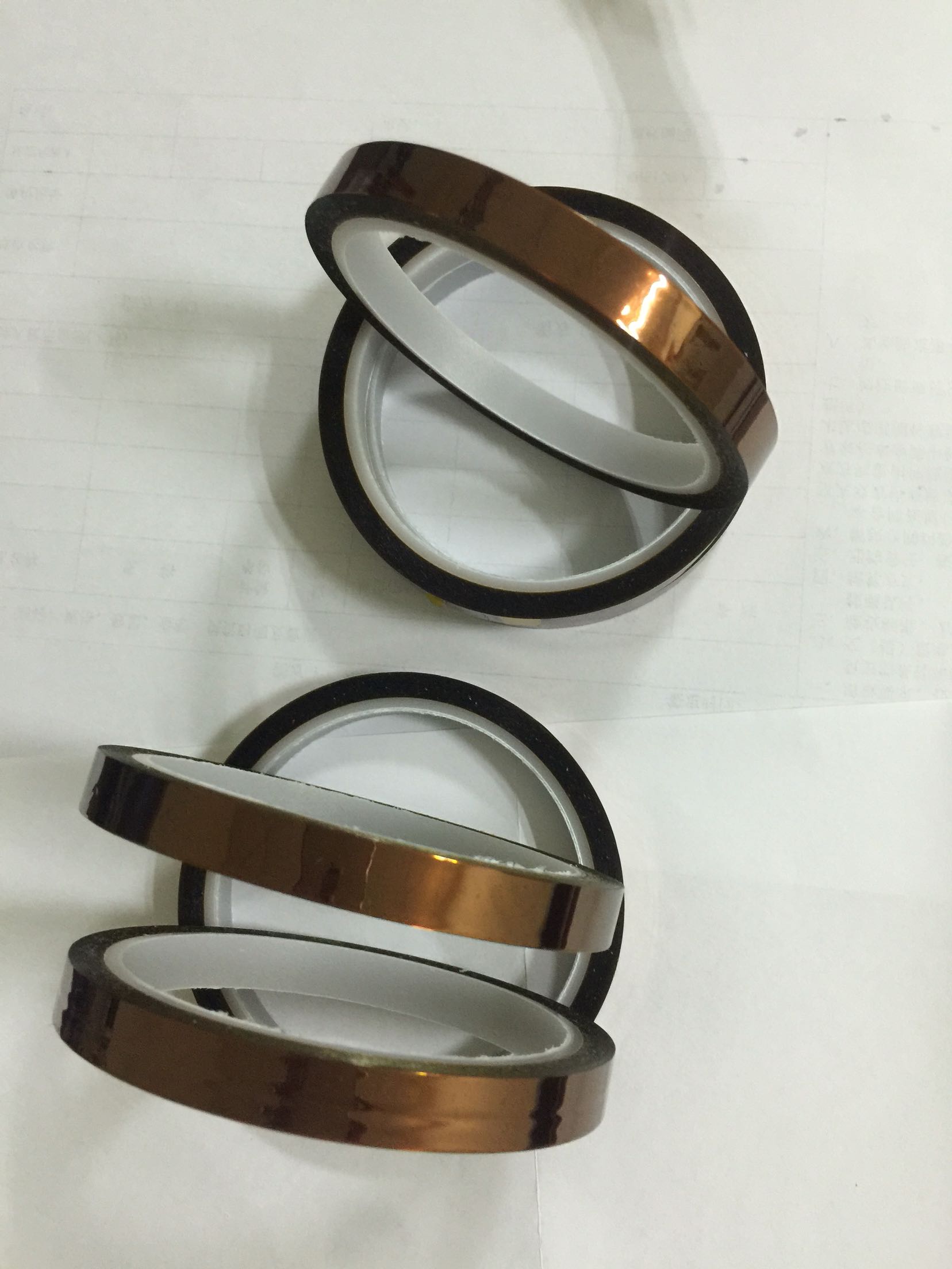 Polyimide gold finger high temperature resistant without mark adhesive tape resistant to 280 ° -300 ° -300 °