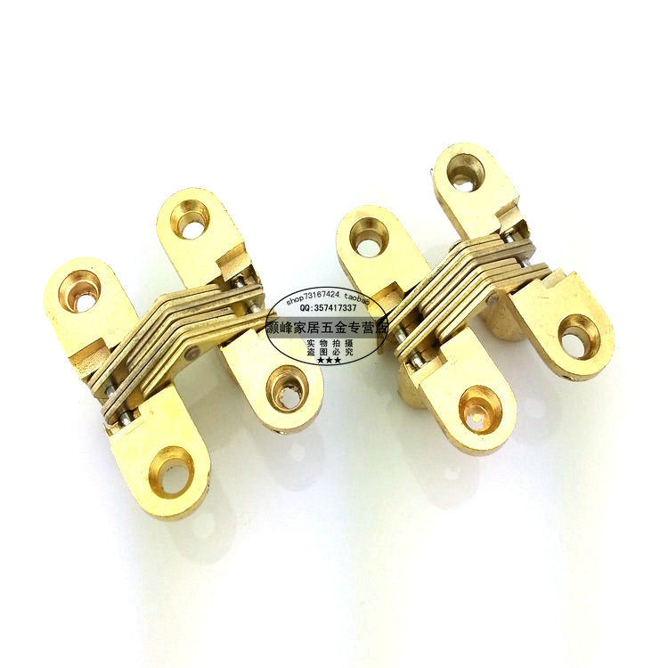 Folding hinge invisible door special cross hinge concealed cross hinge furniture invisible replica hinge