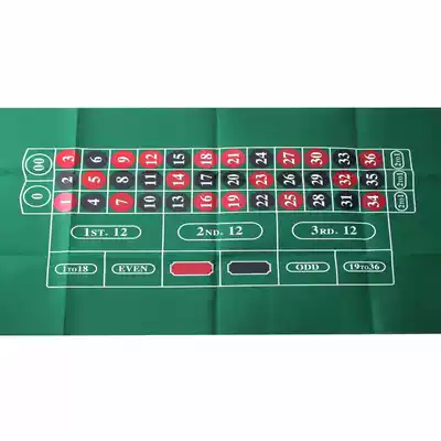 RUSSIAN Roulette Tablecloth Single 0 Double 0 Roulette Tablecloth Chip TABLECLOTH Game Tablecloth 90*180CM