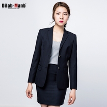 Emperor Meng suit suit suit womens wool Tibetan solid color professional suit dress womens suit interview slim overalls