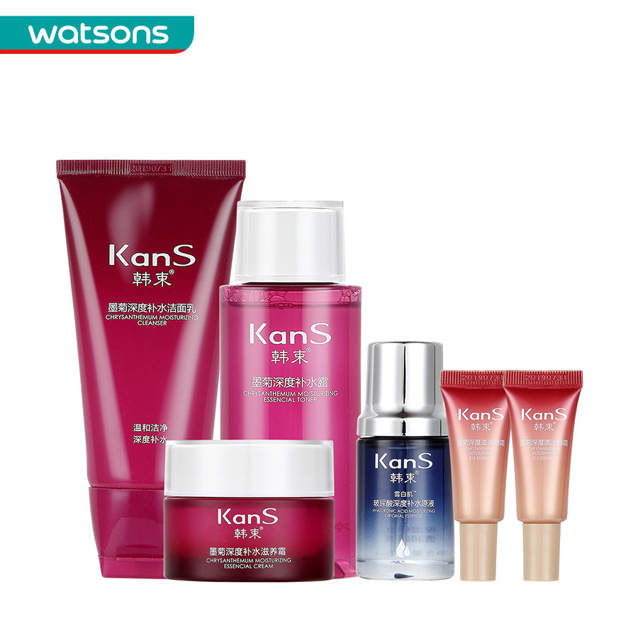 【屈臣氏】 韩束墨菊深度补水六件组合