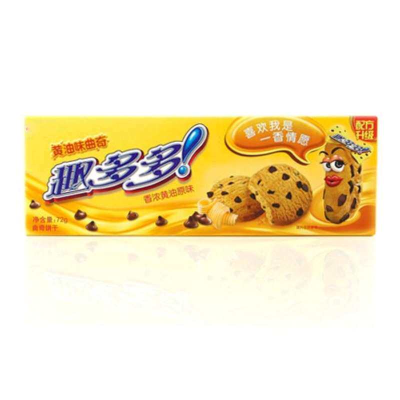 【苏宁易购】趣多多黄油味曲奇（香浓黄油原味）72g/盒