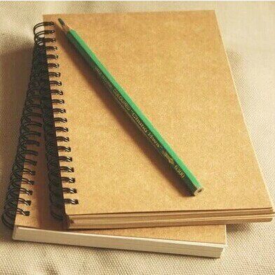Hot Pins Creative Retro Little Fresher Brief Kraft Paper Coil Sketch Graffiti Blank Notes Benson Student Use
