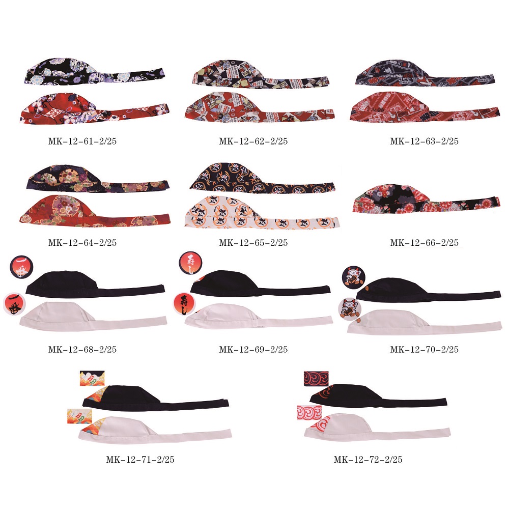 New Japanese work hat cloth hat sushi restaurant hat chef hat waiter work cloth hat tie scarf variety