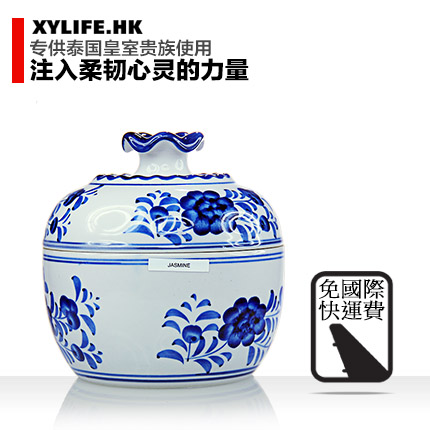 泰国Thaniya 1988贵族手作蜡烛平和瓷罐250g茉莉注入优雅沁馨能量