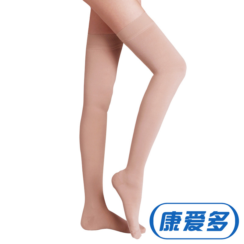 舒尔美医用长筒辅助袜 二级压力大腿静脉袜子 男女款带防滑 曲张