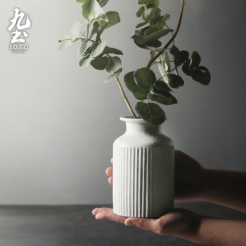 Nine soil ceramic vase furnishing articles I and contracted sitting room tea table of TV ark, flowers, dried flowers, flower arrangement household act the role ofing is tasted